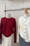 Polo Solid Color Knitted Cardigans